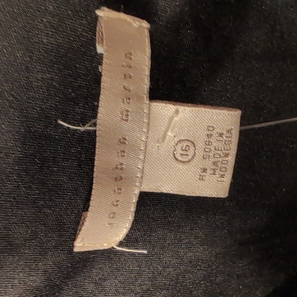 Jonathan Martin Black and Yellow Floral  Asymmetrical Dress Size 16 - Picture 10 of 10